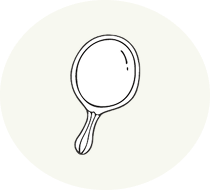 鏡のイラスト